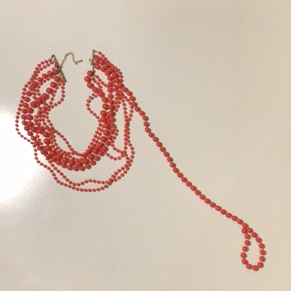 Retro melon color necklace